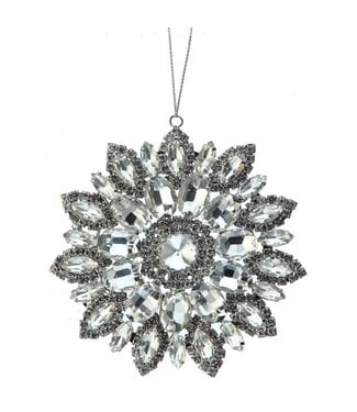 4" Jewel Pendant Starburst Ornament