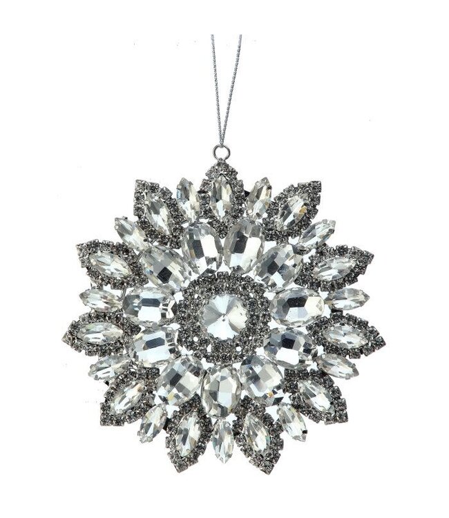 4" Jewel Pendant Starburst Ornament