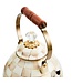 MACKENZIE CHILDS Mocha Check 3 Quart Tea Kettle