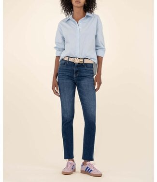 KUT FROM THE KLOTH Rachael High Rise Fab Ab Mom Raw Hem