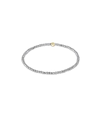 ENEWTON Silver Faceted Hematite 2mm Bead Bracelet