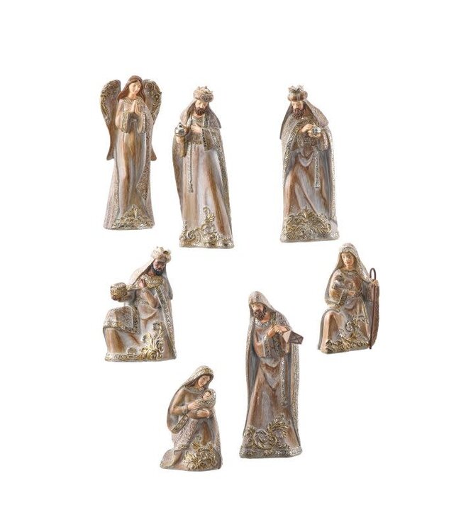 6-9" Resin Nativity Set