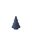 Frosted Blue Pressed Glass Christmas Trees