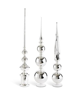 Silver Glass Finials