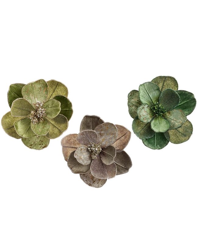 Metallic Pearlized Magnolia Clip