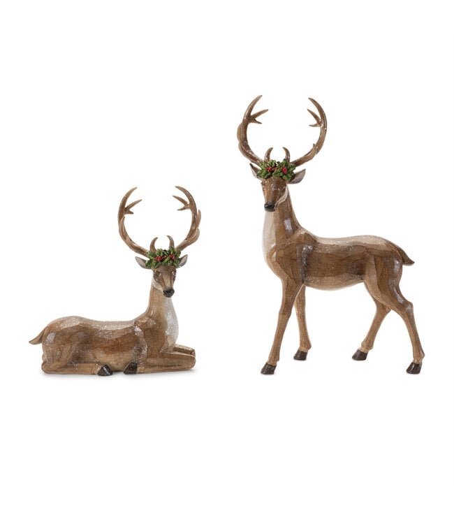 Deer with Holly-sold individually