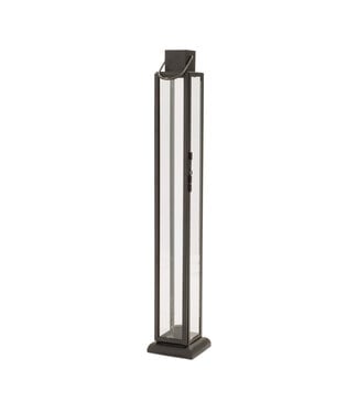 21.5" Lantern Iron/Glass