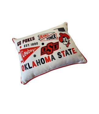 Oklahoma State Collegiate Cluster Pillow