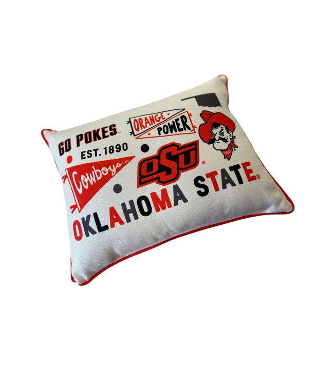 Oklahoma State Collegiate Cluster Pillow