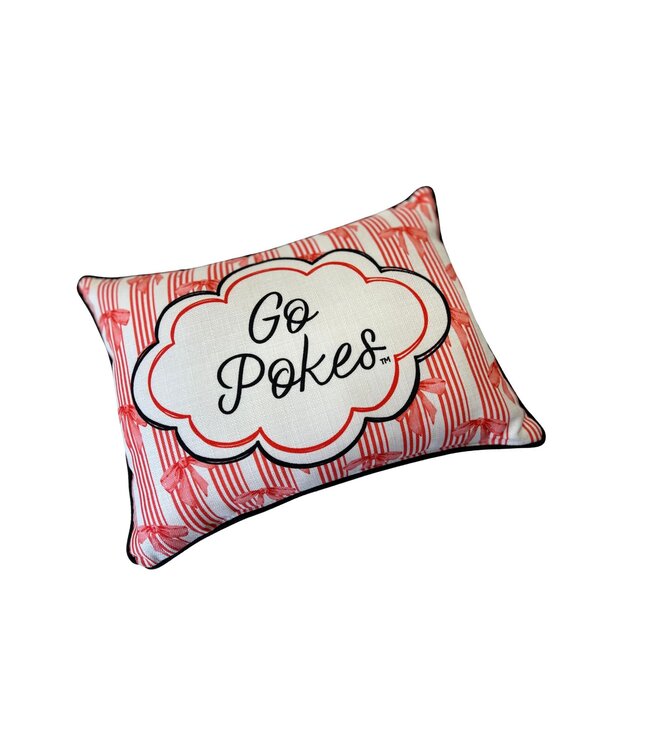 Go Pokes Bow Pattern + Piping