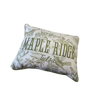 Great Place Sage Hummingbird Toile + Accent Piping