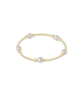 ENEWTON Purpose Pearl 6mm Bead Bracelet - Gold