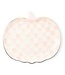 MACKENZIE CHILDS Rosy Check Pumpkin Ceramic Dessert Plate