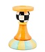 MACKENZIE CHILDS Trick or Treat Pillar Candle Holder