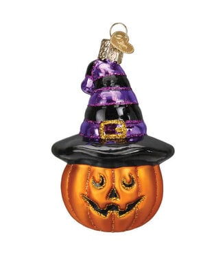 OLD WORLD CHRISTMAS Witch Pumpkin Ornament