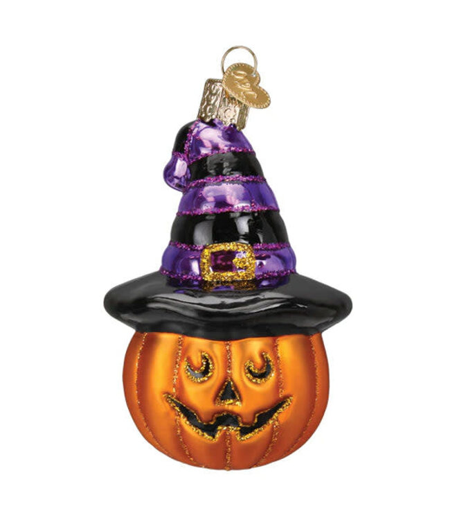 OLD WORLD CHRISTMAS Witch Pumpkin Ornament