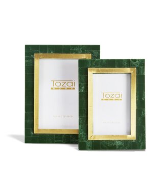 Aventurine Green and Gold Photo Frame