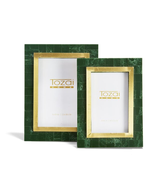 Aventurine Green and Gold Photo Frame