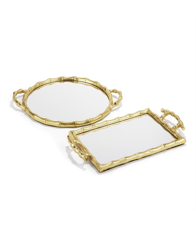 Bamboo Mirror Decorative Tray
