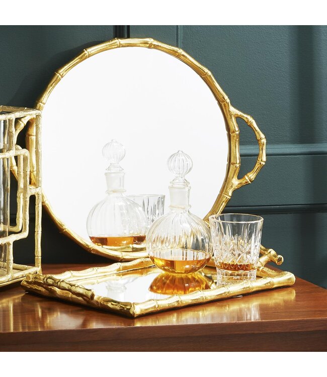 Bamboo Mirror Decorative Tray