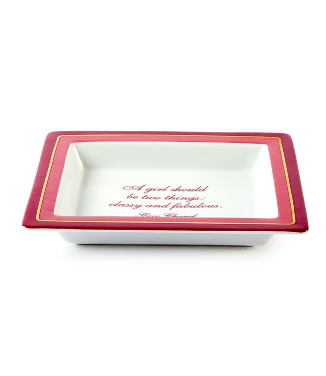 A Girl Should Be Classy and Fabulous Tray in Gift Box