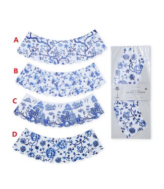 Chinoiserie Paper Shade Cover - Sold Individually