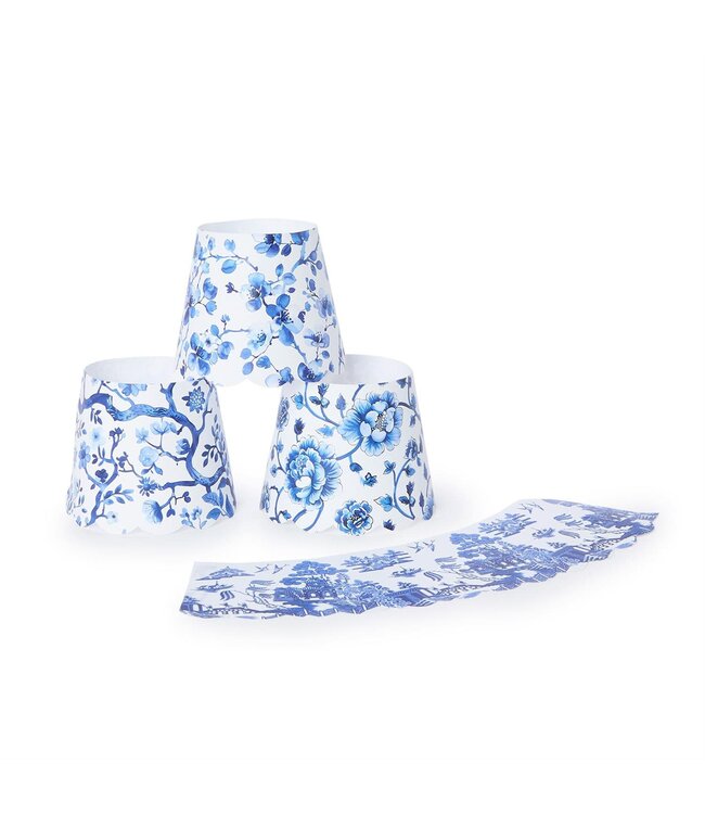 Chinoiserie Paper Shade Cover - Sold Individually