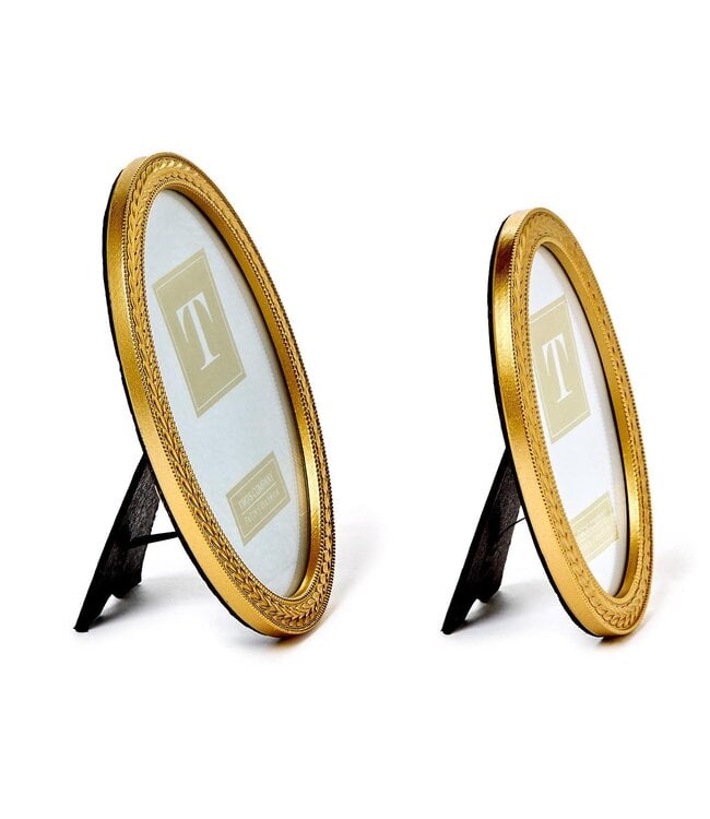 Laurel Wreath Gold Oval Photo Frame - Sold Individually