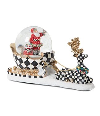 MACKENZIE CHILDS Dashing Through The Snow Globe