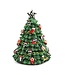 MACKENZIE CHILDS Courtly Christmas Tree Rotating Music Box