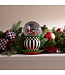 MACKENZIE CHILDS Check It Out Teacup Snow Globe