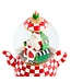 MACKENZIE CHILDS Check It Out Teapot Snow Globe