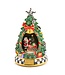 MACKENZIE CHILDS Courtly Christmas Tree & Santa Musical Display
