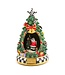 MACKENZIE CHILDS Courtly Christmas Tree & Santa Musical Display