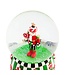MACKENZIE CHILDS Candy Cottage Nutcracker Snow Globe