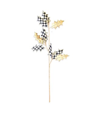 MACKENZIE CHILDS Courtly Noel Holly Leaf Spray