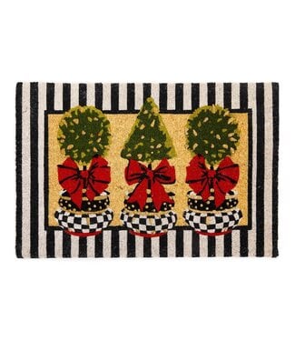 MACKENZIE CHILDS Topiary Entrance Mat