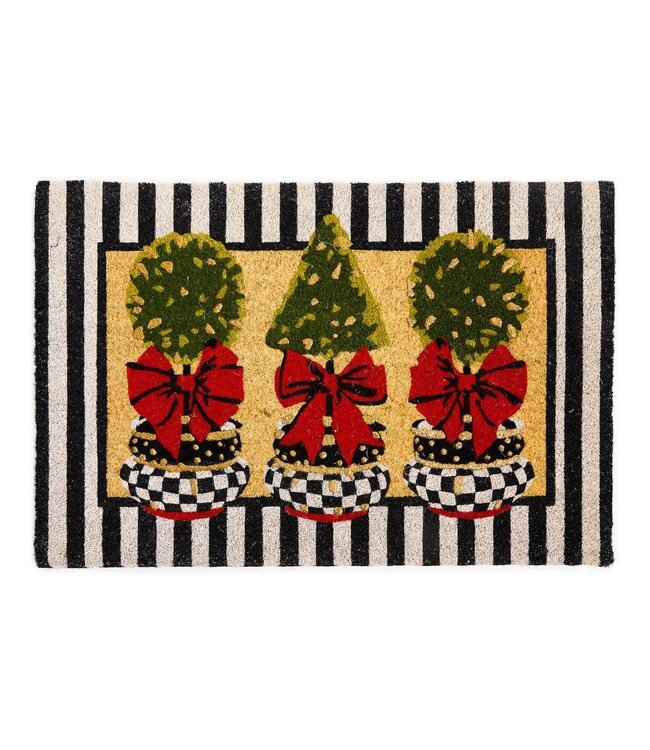 MACKENZIE CHILDS Topiary Entrance Mat