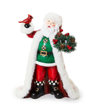 MACKENZIE CHILDS Cozy Christmas Santa with Cardinal
