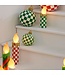 MACKENZIE CHILDS Light Green Check Tabletop Ornament
