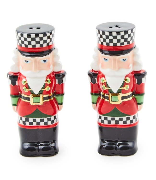 MACKENZIE CHILDS Classic Courtly Nutcracker Salt & Pepper Set