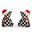 MACKENZIE CHILDS Courtly Santa Bear Salt & Pepper Set