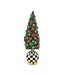 MACKENZIE CHILDS Check It Out Illuminated Bottle Brush Tree