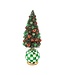 MACKENZIE CHILDS Check It Out Illuminated Bottle Brush Tree