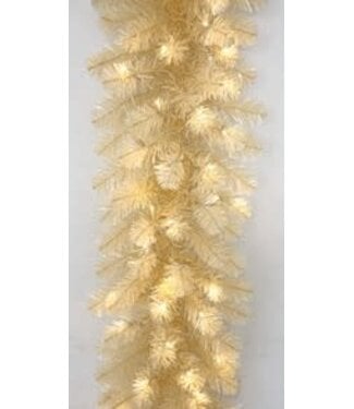 9' VINTAGE WHITE TINSEL GARLAND