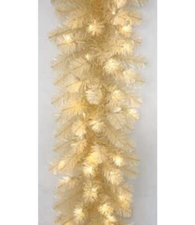 9' VINTAGE WHITE TINSEL GARLAND