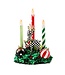 MACKENZIE CHILDS Check It Out Illuminated Deer & Candle Centerpiece