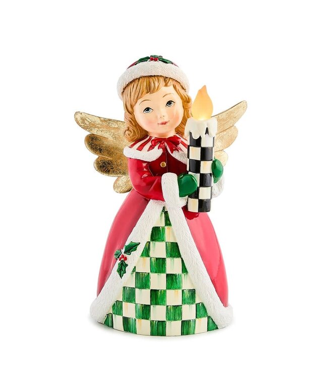 MACKENZIE CHILDS Check It Out Illuminated Retro Angel