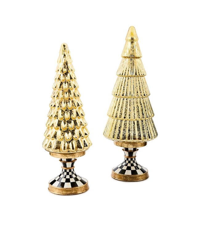 MACKENZIE CHILDS Courtly Noel Illuminated Glass Tree