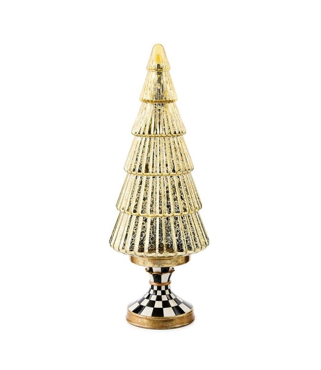 MACKENZIE CHILDS Courtly Noel Illuminated Glass Tree